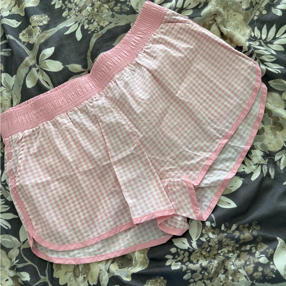 Pink Gingham Women's Shorts